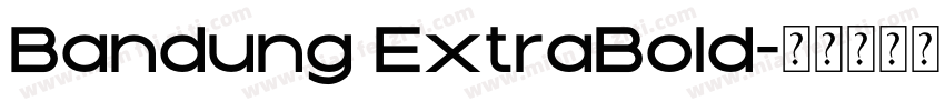 Bandung ExtraBold字体转换